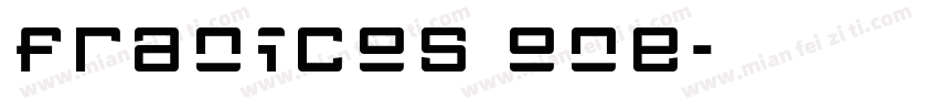 franicos one字体转换